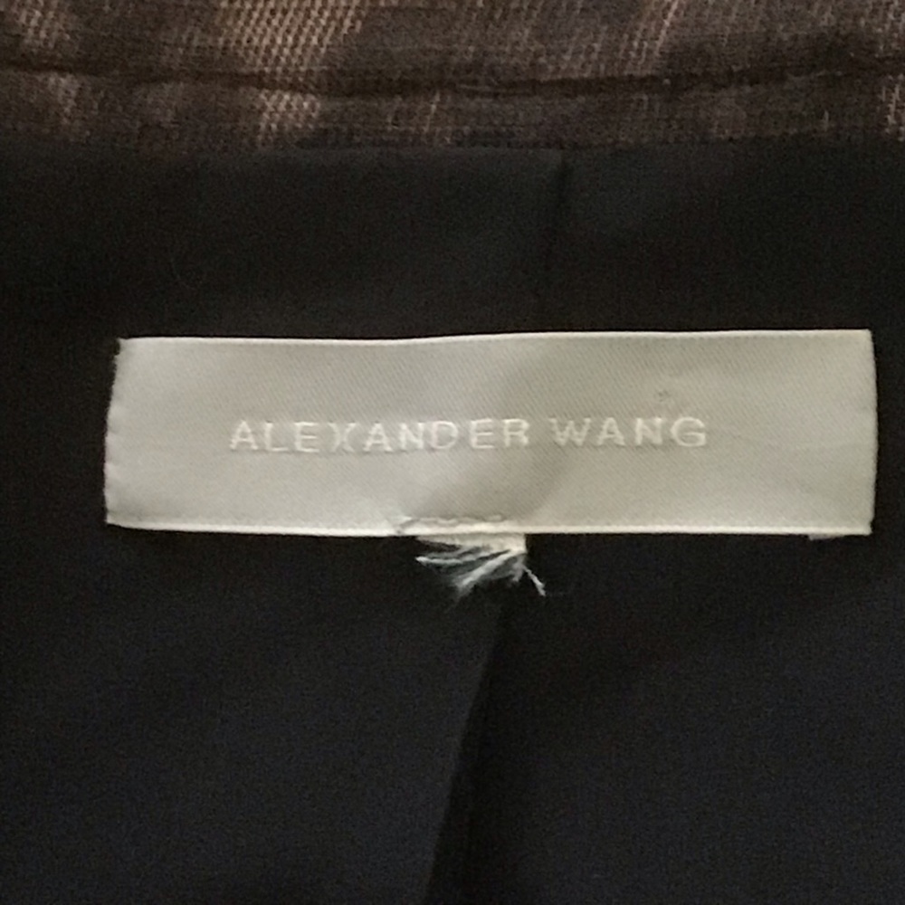 Alexander Wang Leopard Print Wool Blend Jacket L - image 4